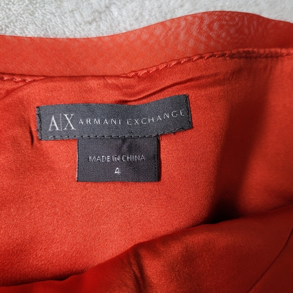 Armani Exchange silk slip dress - sz 0 - Picture 2 of 7
